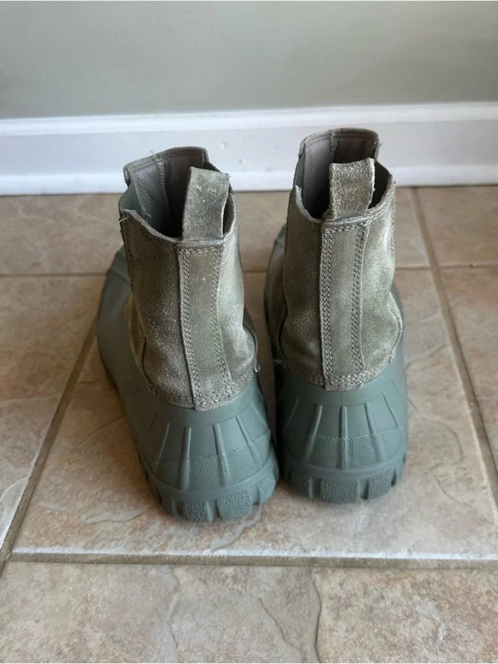 Diemme Balbi Burnt Moss Suede Rubber Waterproof Slip-on Boots​